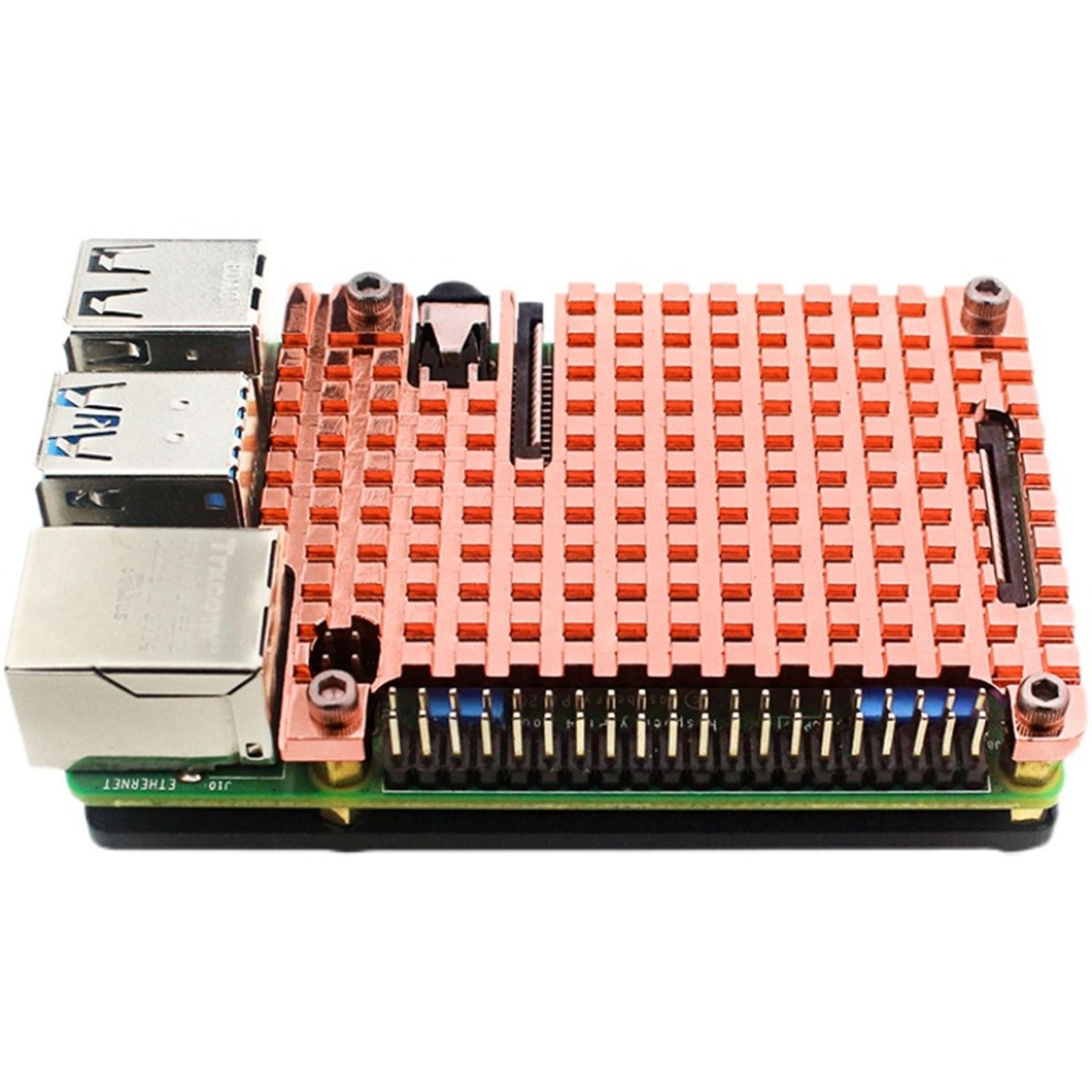 Thin Copper Heatsink Protective Passive Cooling Case Set For Raspberry Pi 4B