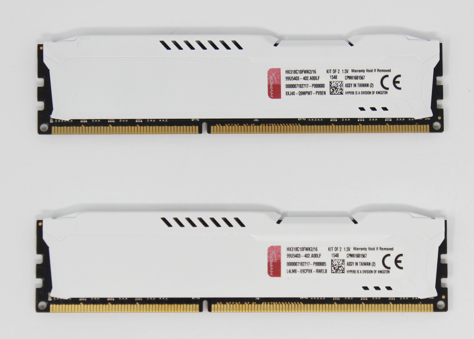 Kingston FURY White 16GB (2x8GB) HX318C10FWK2/16 DDR3-1866 RAM (#15914)