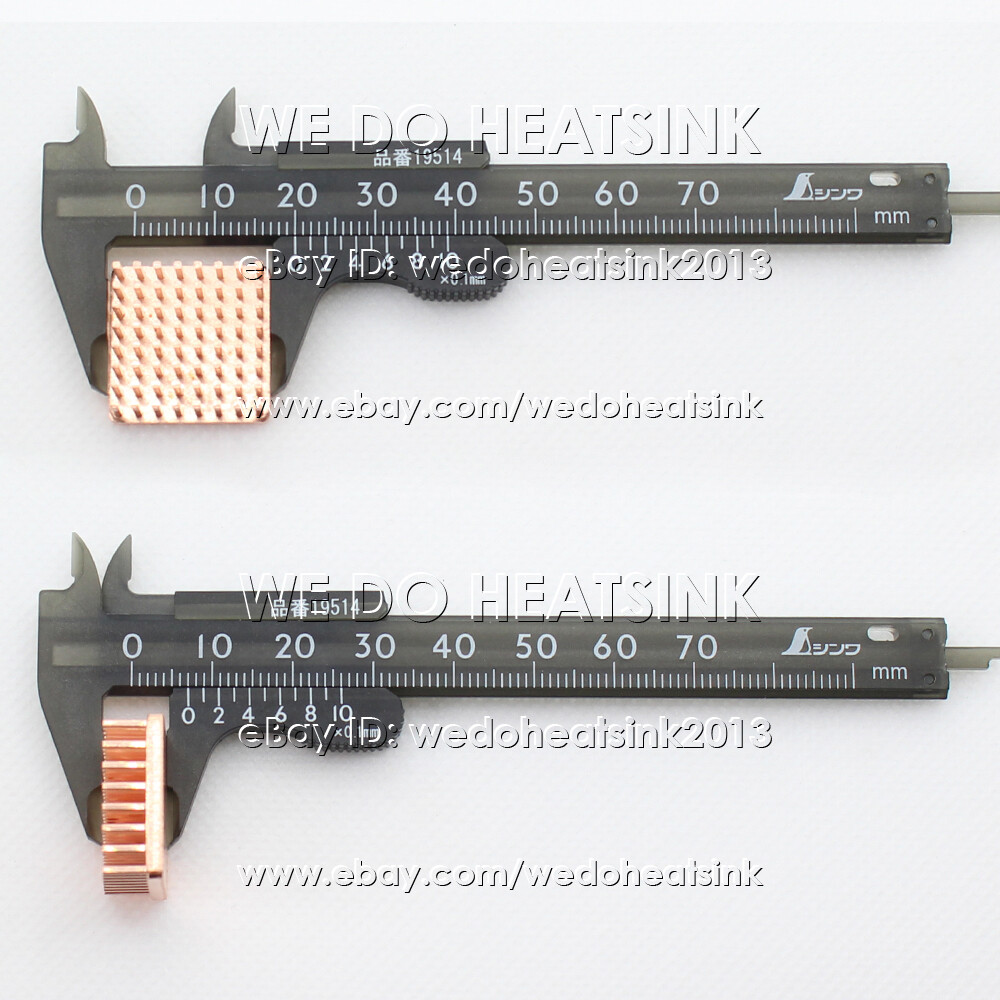 20x20x7mm Copper Heat Sink With or Without Tape For IC Electronic CPU LAN AMD