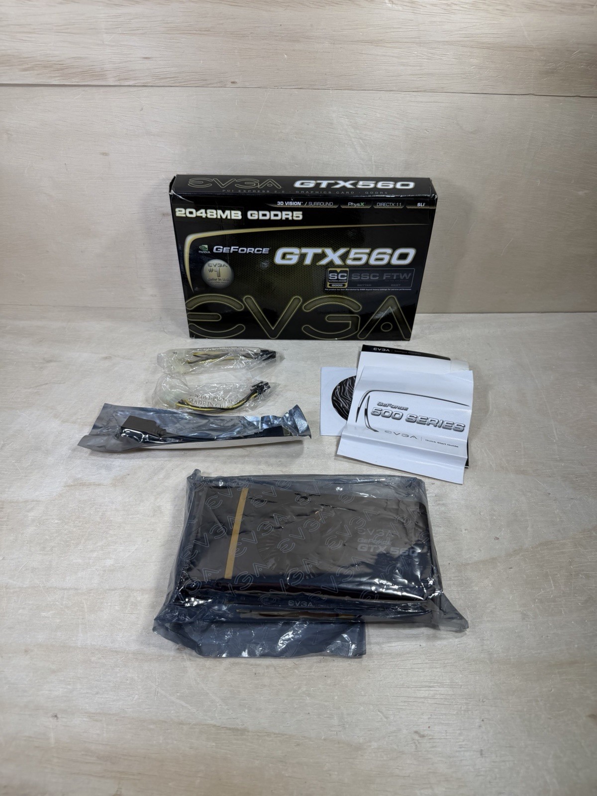 EVGA GEFORCE GTX 560 GRAPHICS VIDEO CARD In Box w/ Accessories