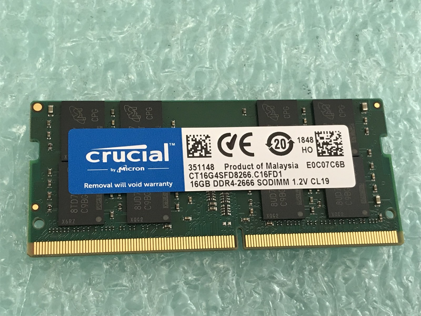 Crucial CT16G4SFD8266.C16FD1 16GB DDR4-2666 DDR4 Laptop SODIMM RAM – R655A