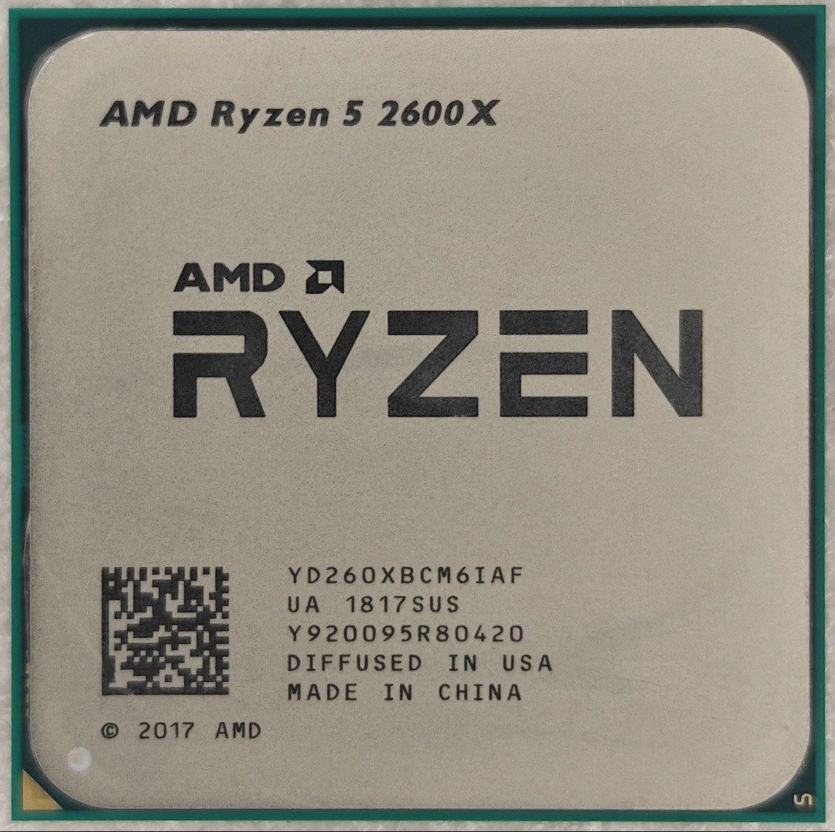 AMD Ryzen 5 2600X 3.60GHz 6 Core YD260XBCM6IAF 12 Thread AM4