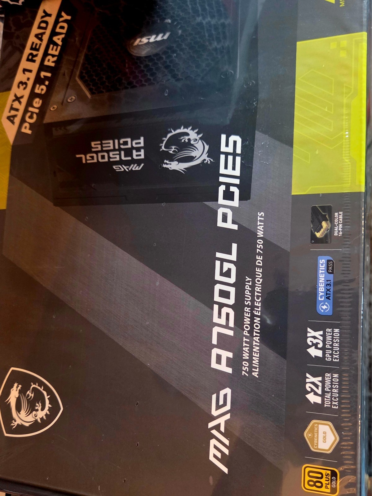 MSI – MAG A750GL PCIE 5 750W ATX 3.1 Full Modular 80 Plus Gold Gaming Power
