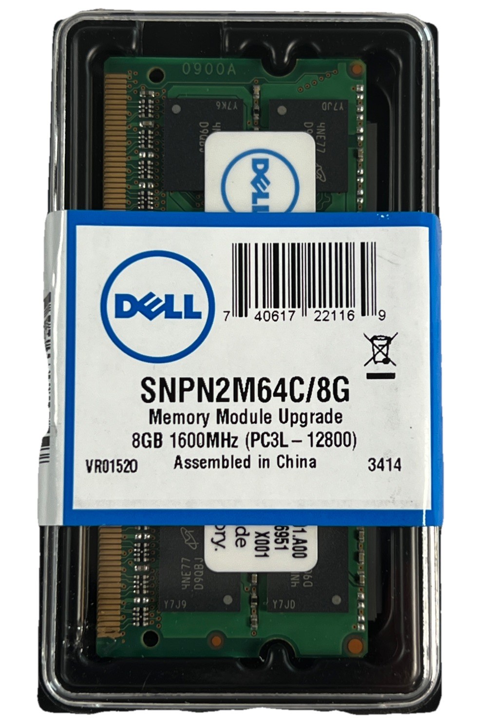 Dell SNPN2M64C/8G 8GB 2Rx8 PC3L-12800 DDR3 SODIMM Laptop RAM Memory NEW