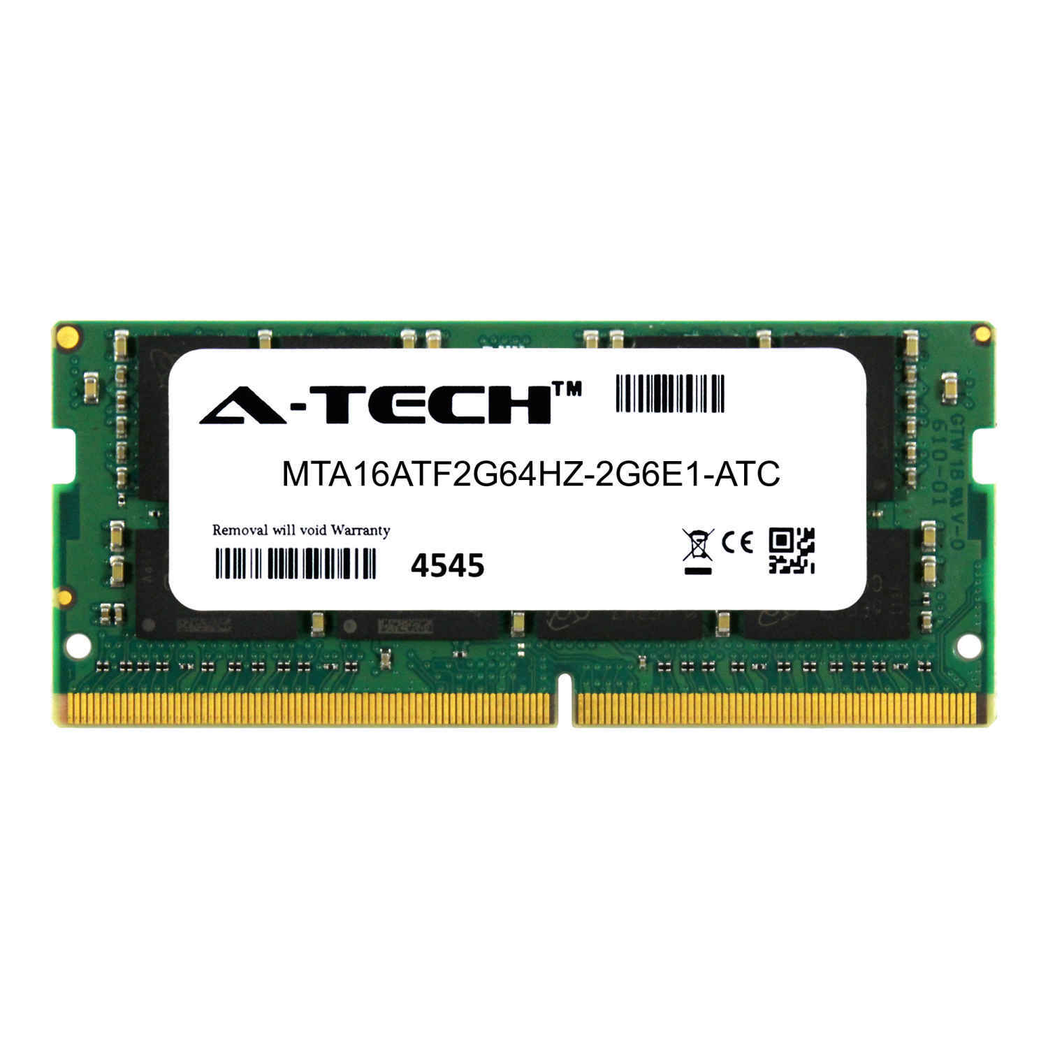 16GB DDR4 PC4-21300 SODIMM (Micron MTA16ATF2G64HZ-2G6E1 Equivalent) Memory RAM
