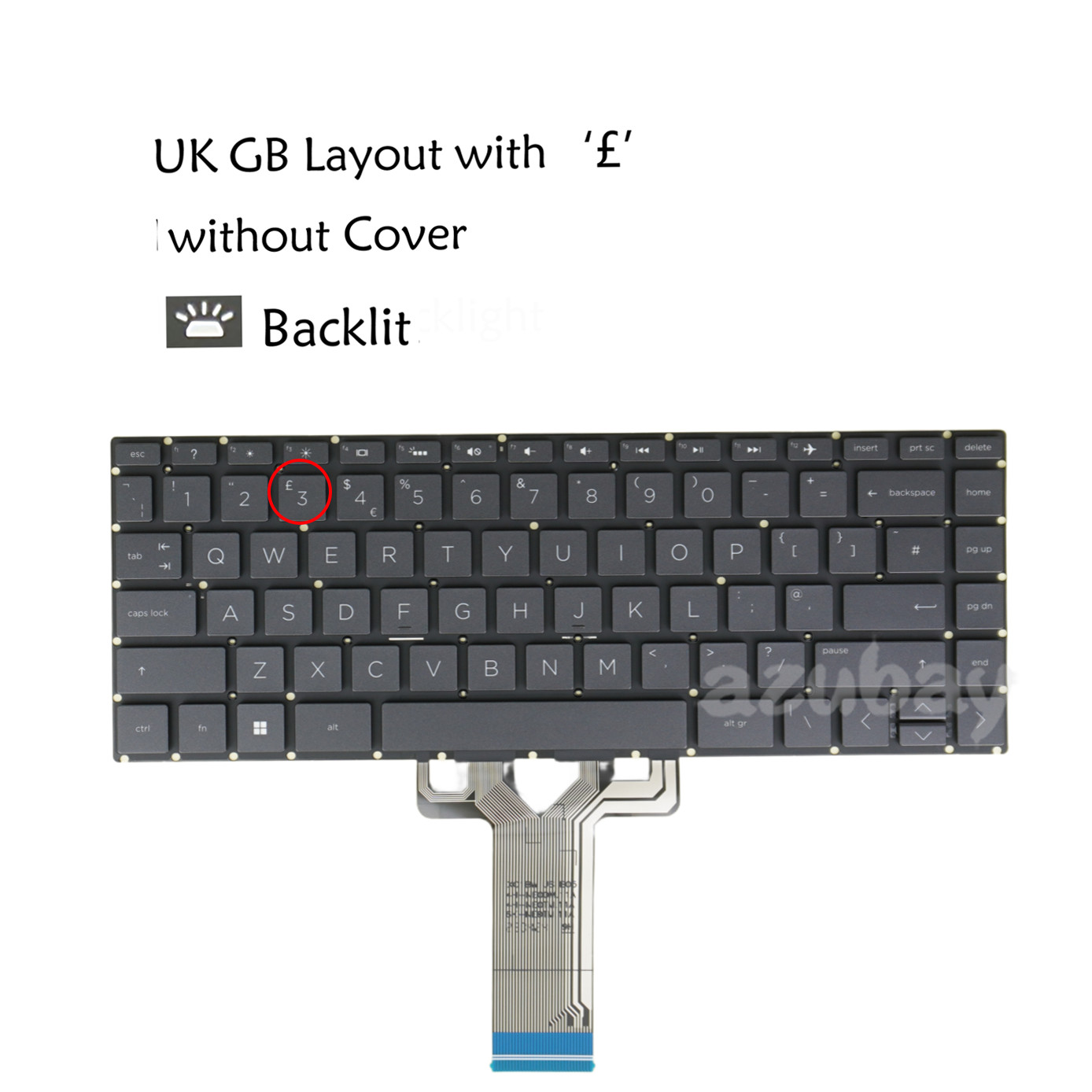 UK GB Keyboard For HP 240 G8 G9, 245 G8 G9, 246 G8 G9, 247 G8, 240R G9 240RT G9