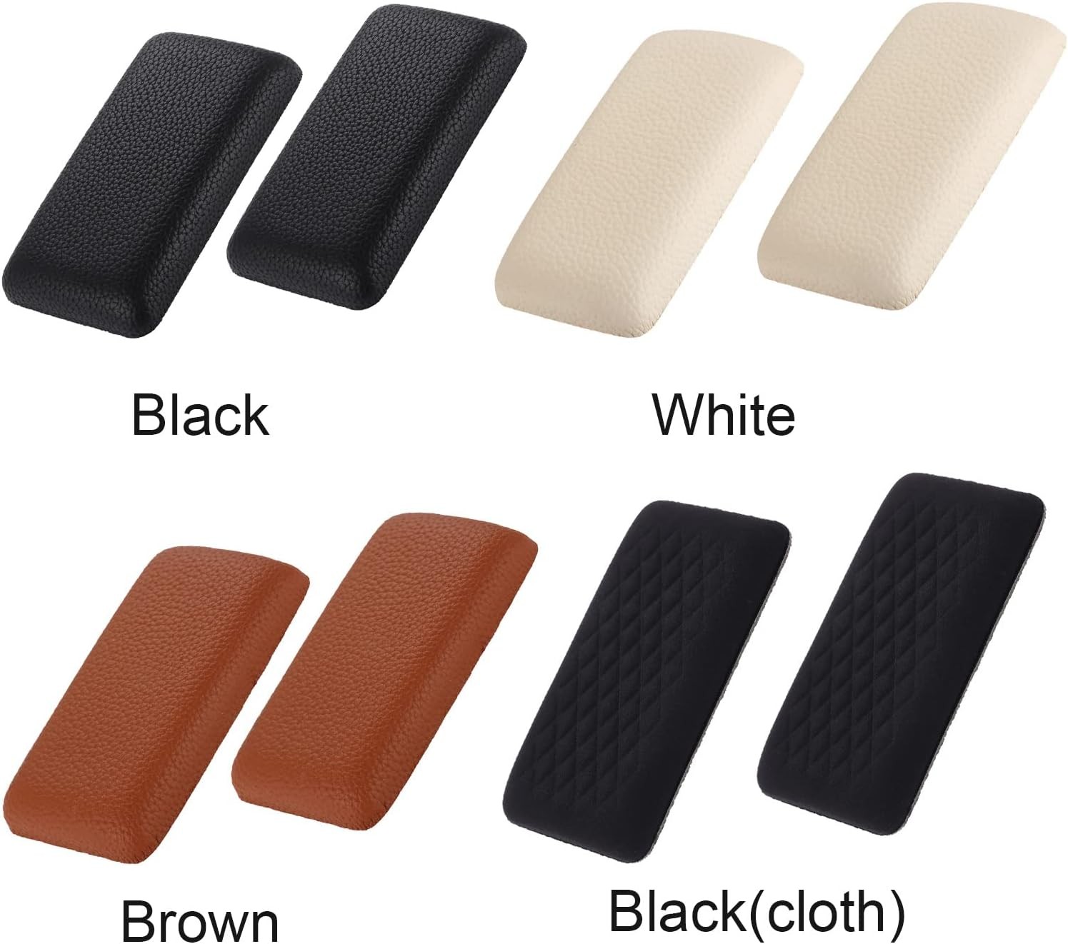 Bibabala Car Armrest Cushion, 2 Pcs Knee Leg Elbow black cloth