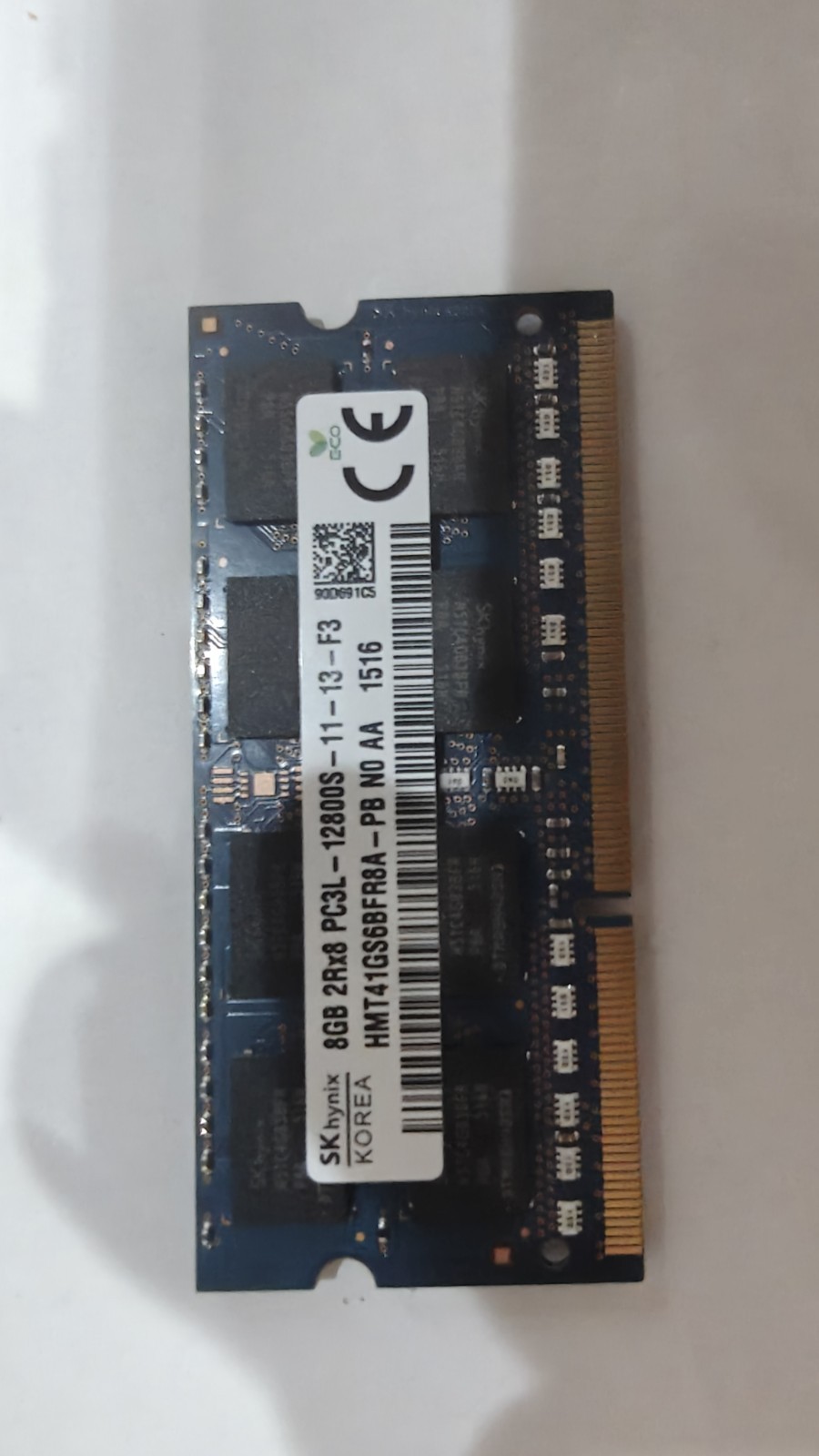 SK Hynix 8GB DDR3L RAM PC3L-12800S 1600MHz Laptop SO-DIMM HMT41GS6BFR8A-PB