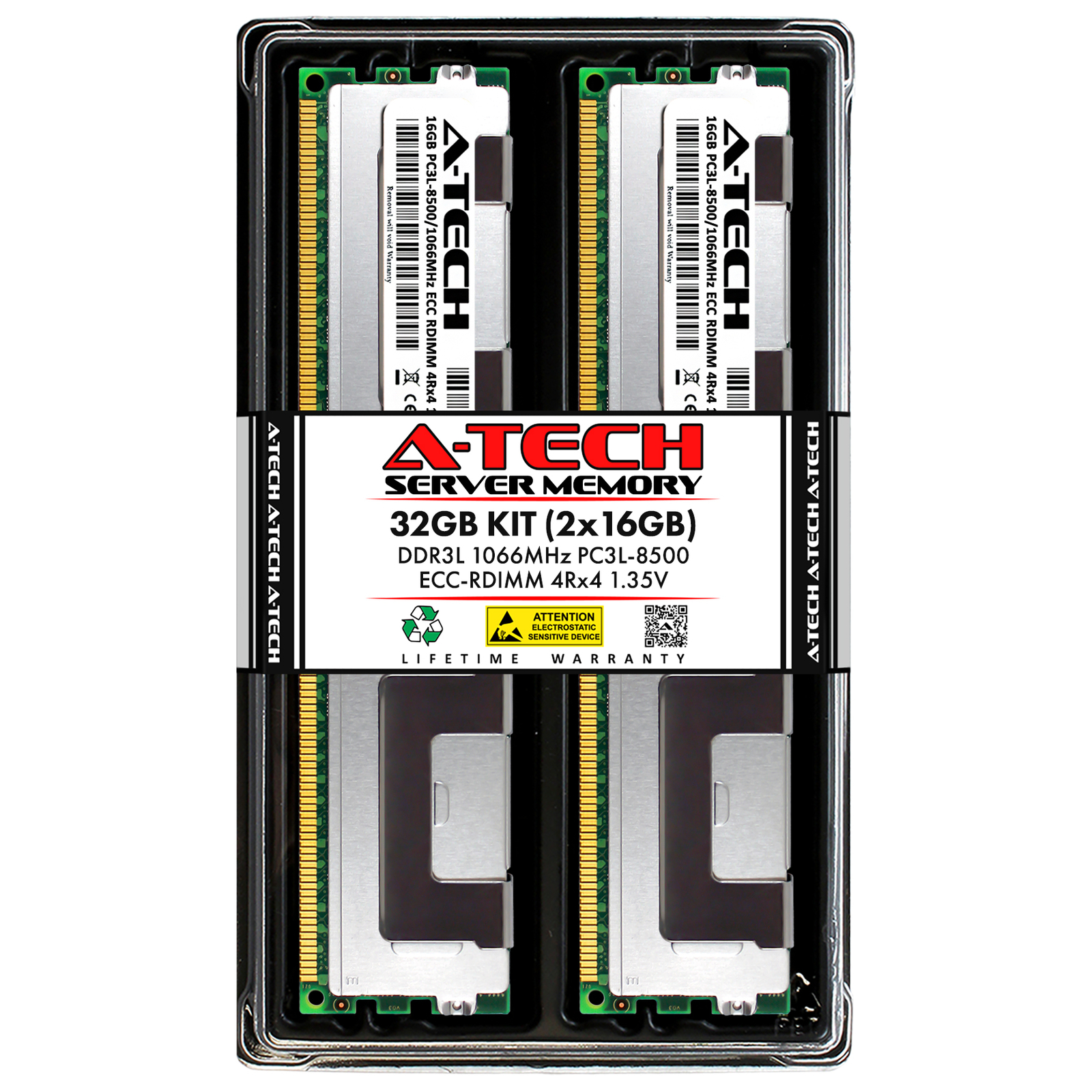 32GB 2x16GB 4Rx4 PC3L-8500R HP ProLiant DL380p G8 DL385p G8 ML350e G8 Memory RAM