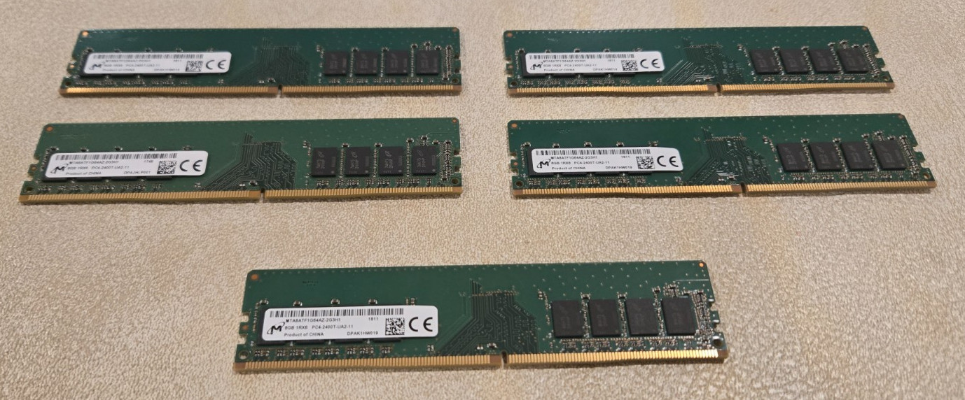 Micron 8GB DDR4 2400MHz PC4-2400T Desktop RAM – MTA8ATF1G64AZ-2G3H1