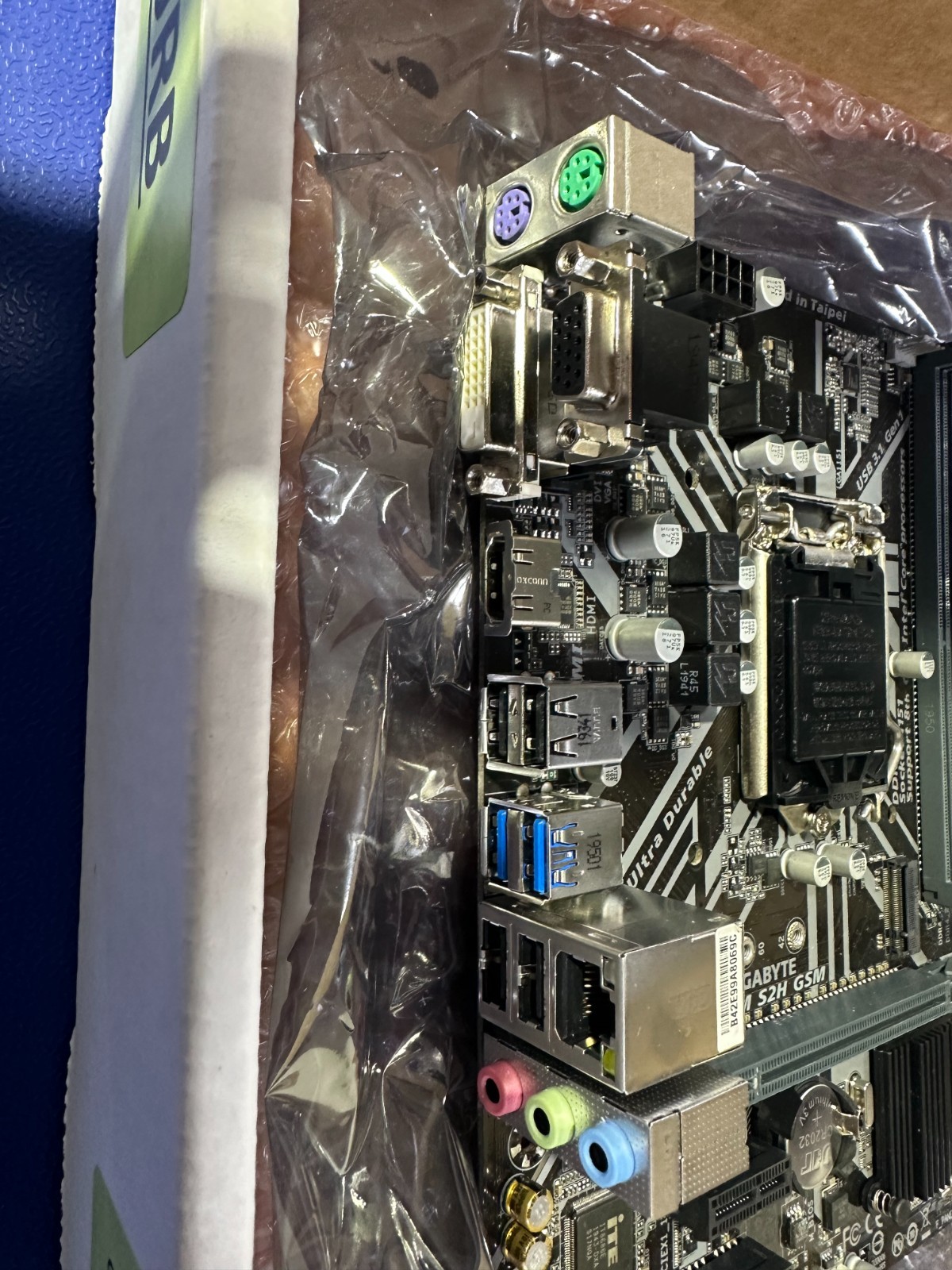 Gigabyte H310M S2H LGA 1151 Micro ATX Motherboard DDR4 USB 3.1 HDMI No I/O