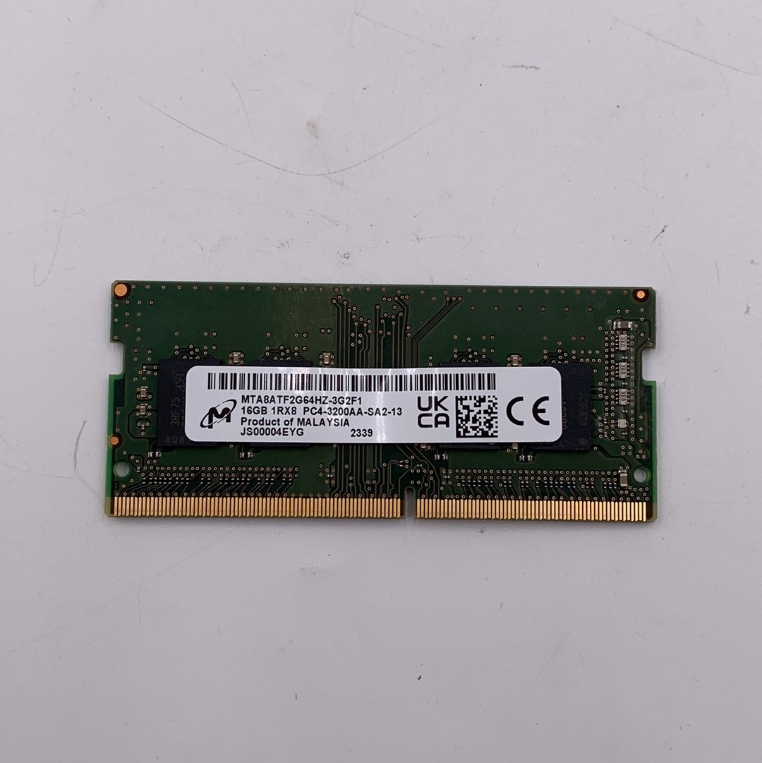Generic Micron 16GB (1x16GB) DDR4 3200MHz SoDimm MTA8ATF2G64HZ-3G2F1 Laptop RAM