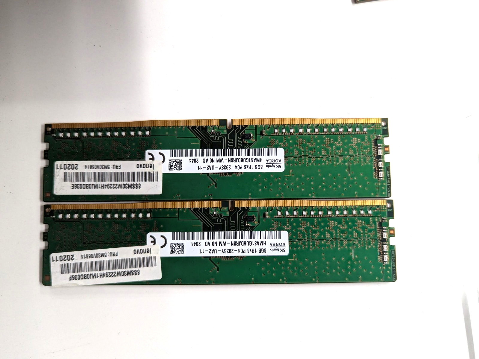 SK Hynix 16GB (2x8GB kit ) DDR4 2933Mhz DIMM Desktop Memory PC4-23400