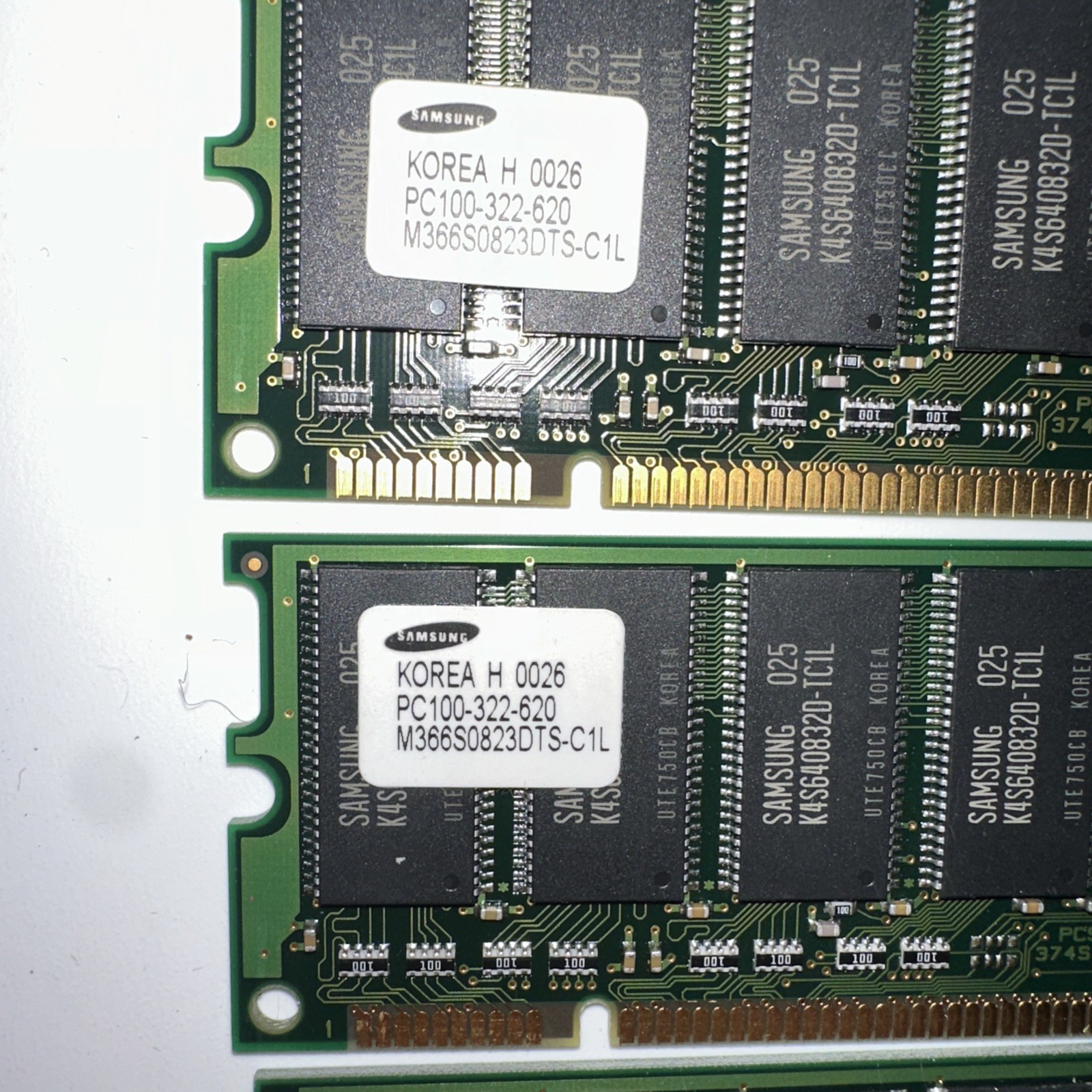 ⭐️⭐️⭐️⭐️⭐️SAMSUNG PC100-333-620 M366S0823DTS-C1L 64MB SDRAM 168pin