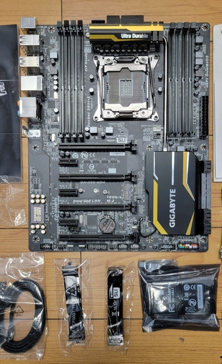 Gigabyte GA-X99-UD4 Intel X99 Socket 2011-3 DDR4 E-ATX Motherboard FOR PARTS