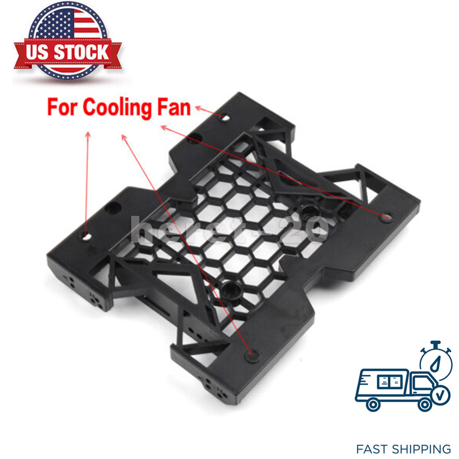 5.25″ to 3.5″ 2.5″ SSD Hard Drive Bay Adapter Tray Cooling Fan Mounting Bracket