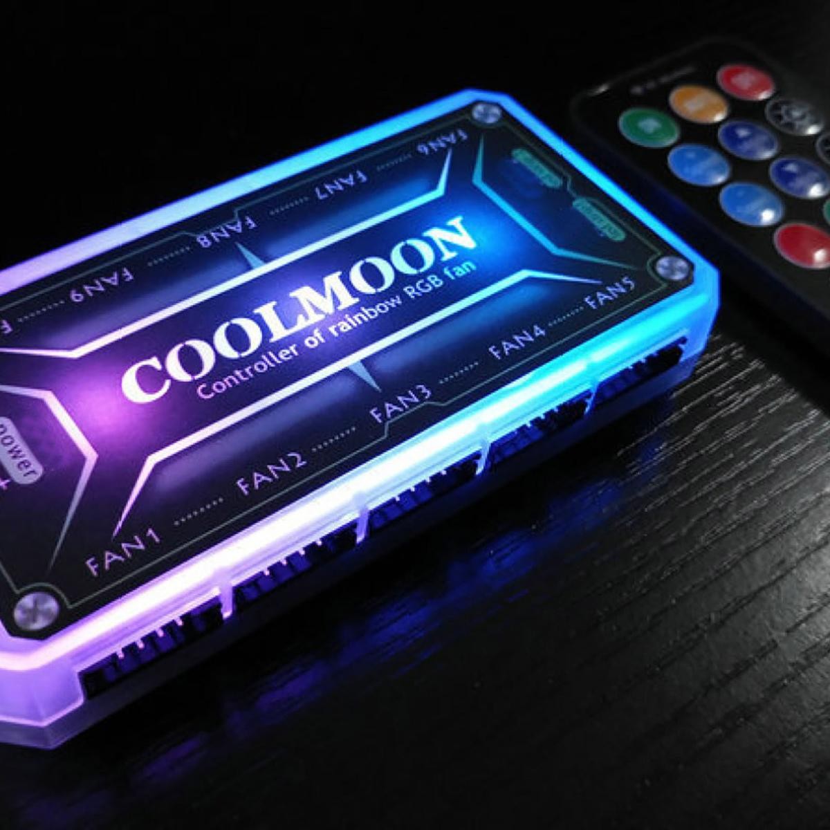 RGB Fan Controller Remote Control Computer Case 12V PC Cooling Chassis Fan Hub X