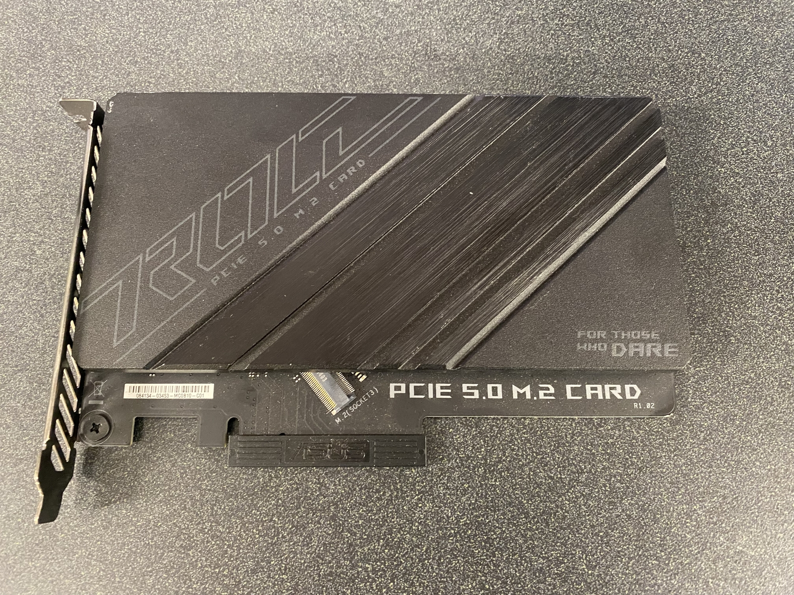 ASUS ROG M.2 CARD PCIE 5.0 NVME M.2 EXPANSION CARD