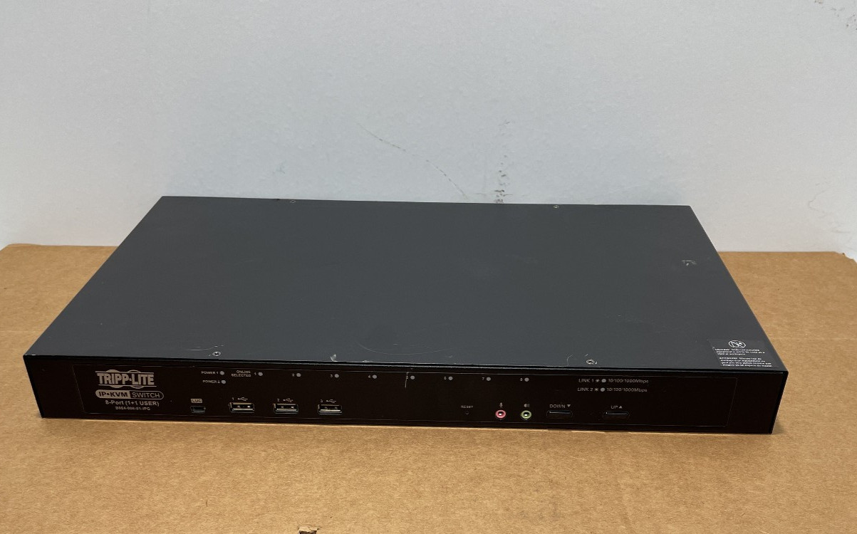 Tripp Lite B064-008-01-IPG 8-Port IP KVM Switch, Rack-Mountable