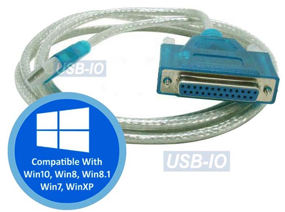 Virtual USB Printer Port – USB To DB25 Pin Parallel Port Adapter