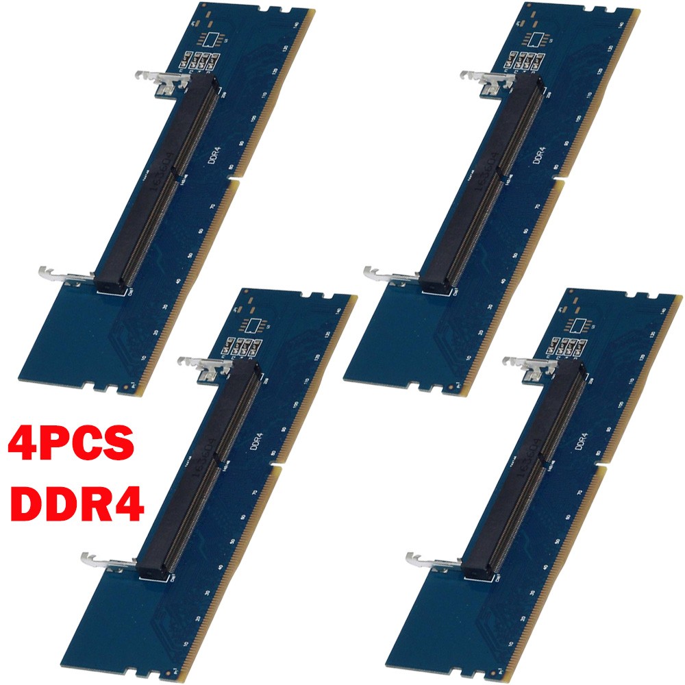 4x Laptop DDR4 RAM to Desktop Adapter Card Memory Tester SO DIMM to DDR4 NEW