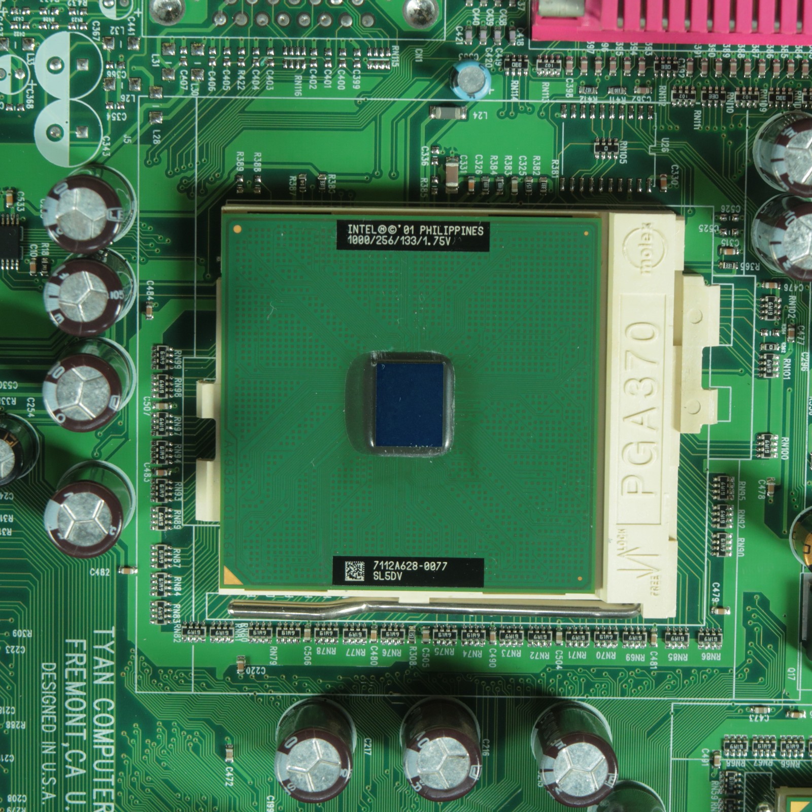 Tyan Tiger 230 Dual Socket 370 Motherboard S2507 With 2 Pentium III 1 Ghz CPUs