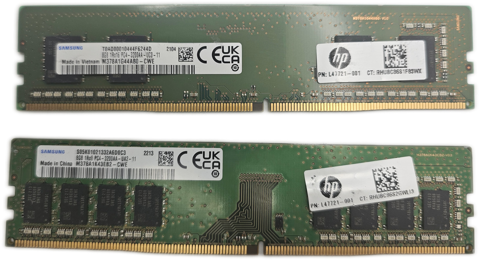 Samsung 16GB DDR4-3200 PC4-25600 UDIMM Desktop RAM Memory (2x8GB)