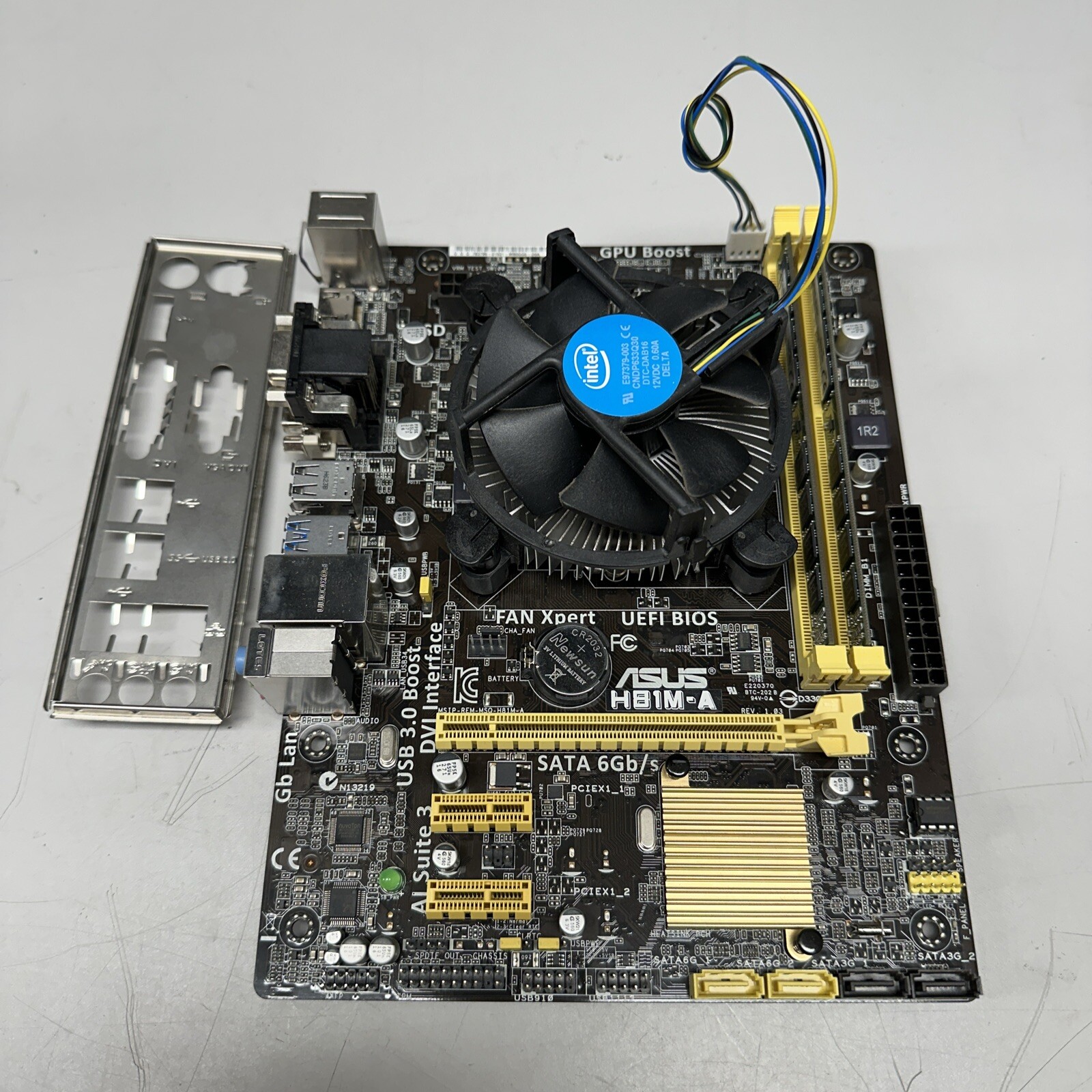 Asus H81M-A Motherboard LGA 1150 M-ATX Intel i3-4130 8GB RAM Works Great