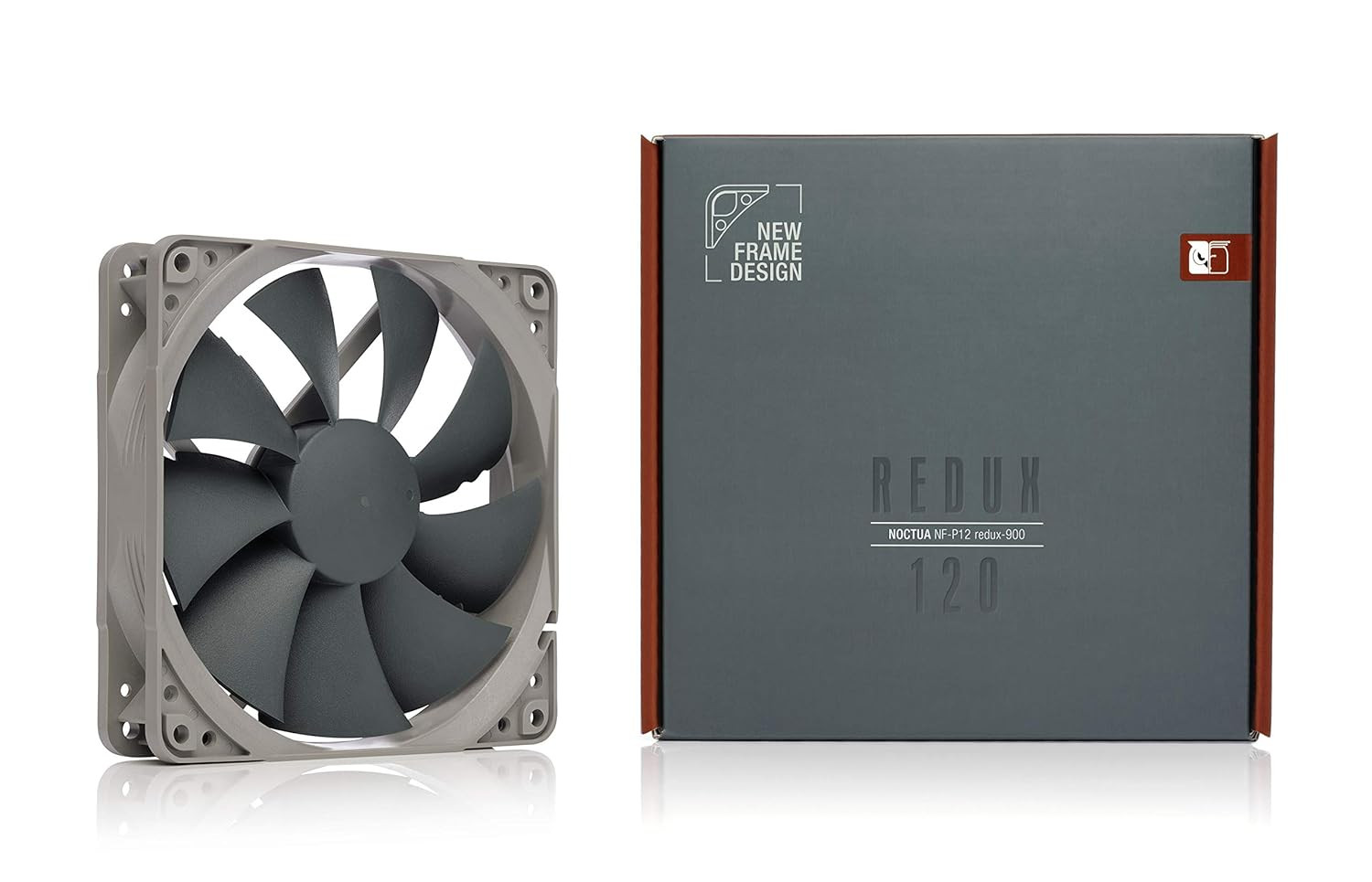 NF-P12 Redux-900, Ultra Quiet Silent Fan, 3-Pin, 900 RPM (120Mm, Grey)