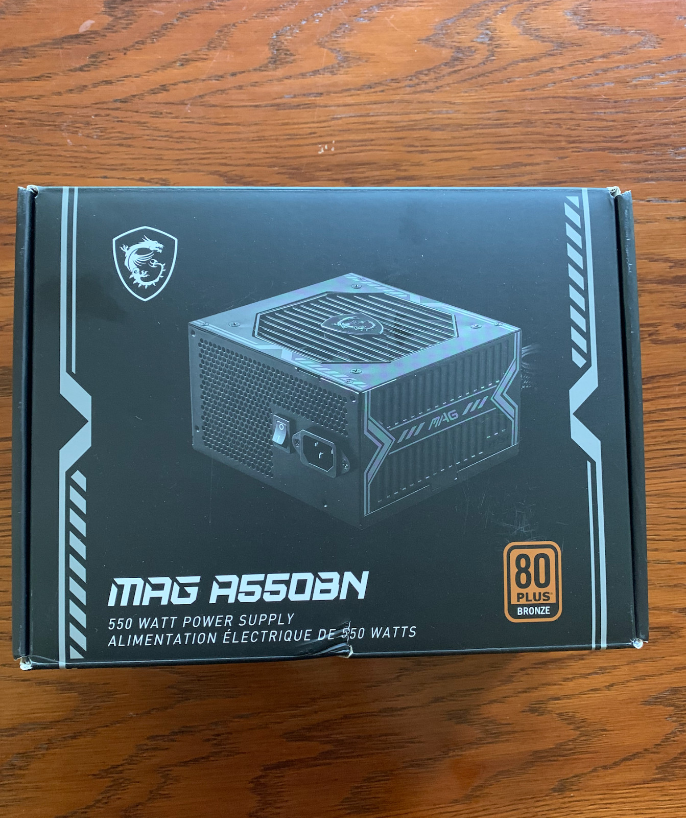 MSI MAG A550BN 550W 80Plus Bronze ATX Gaming Power Supply