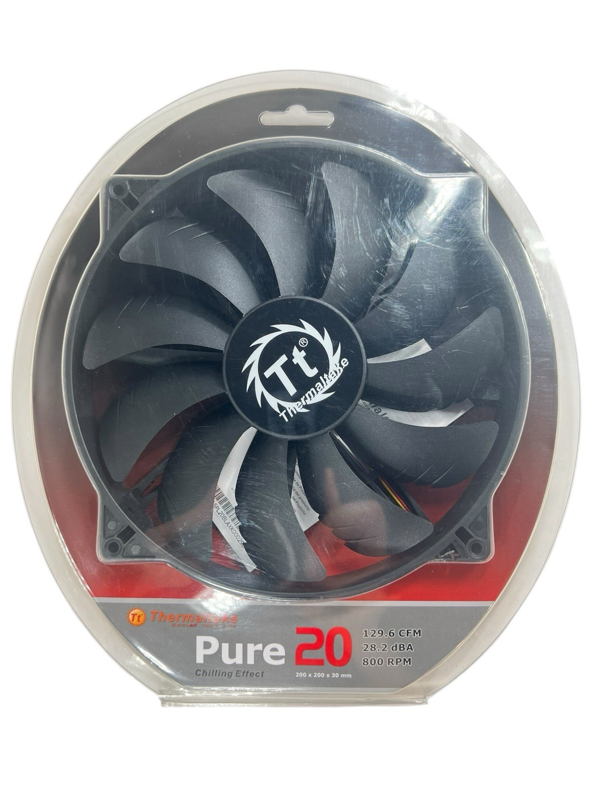 Thermaltake Pure 20 Computer Case Fan 200mm Black NEW