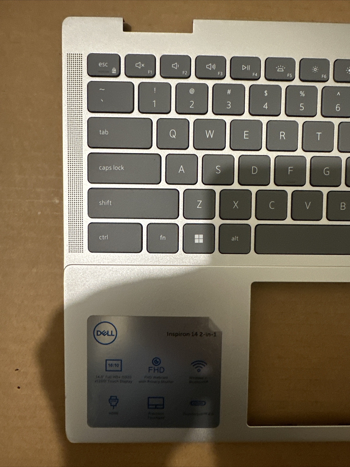 Dell Inspiron 7435 7430 2-in-1 Laptop Us/Eng Keyboard Palmrest 0MF0F1 B12 Dent