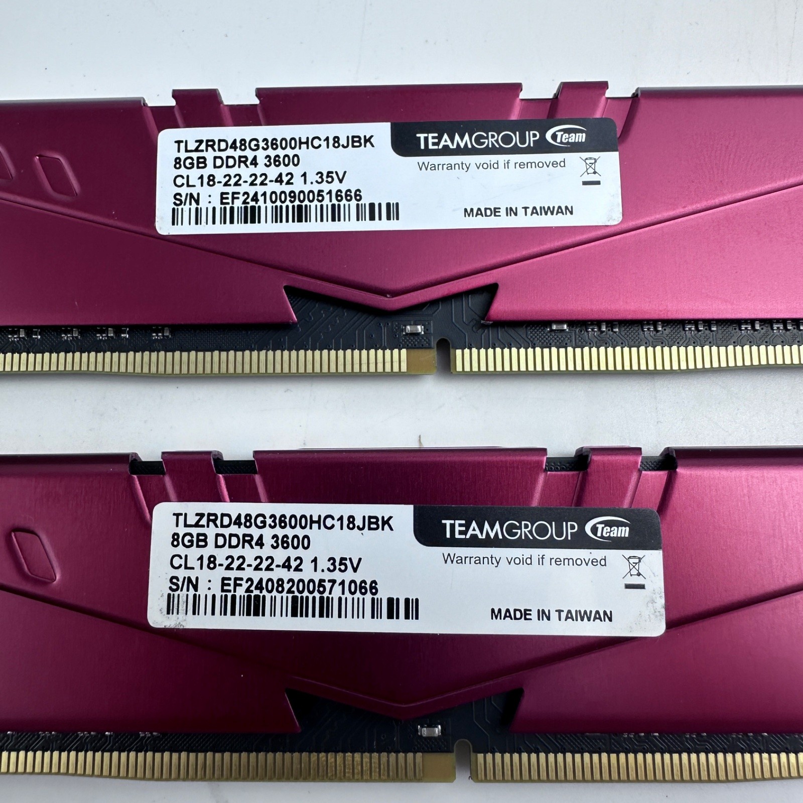 TeamGroup T-Force Vulcan Z 16GB Kit (2x8GB) DDR4 3600MHz RAM TLZRD48G3600HC18JBK