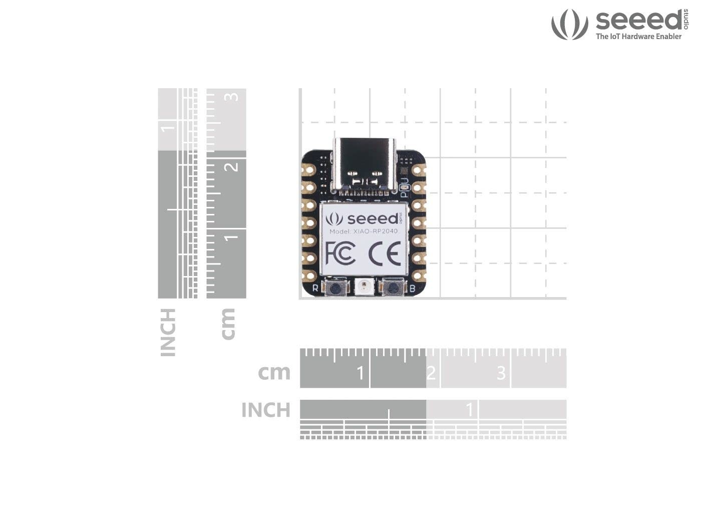XIAO RP2040 Microcontroller DualCore ARM Cortex M0+ For Arduino MicroPython