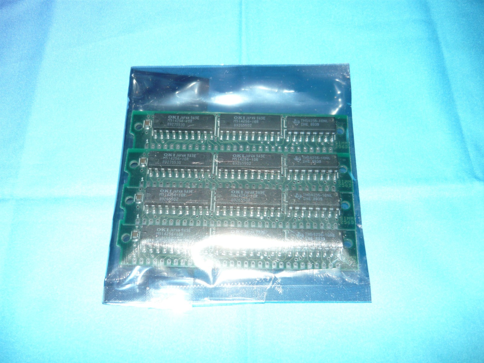 Lot of 4 256KB 30 Pin FPM Parity SIMM Memory RAM 1MB Total Used Good 386 486 Mac