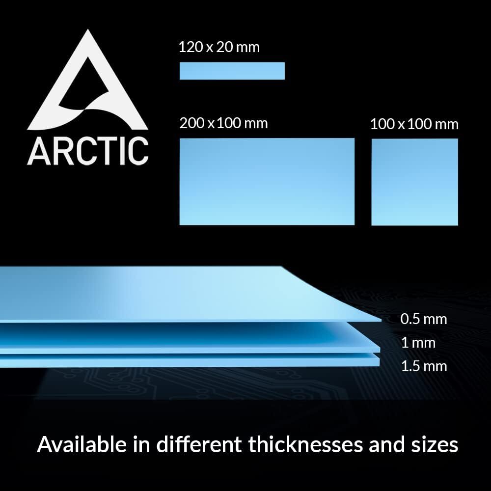 ARCTIC TP-3: Premium Performance Thermal Pad, 200 x 100 x 1.0 mm (2 Pieces)