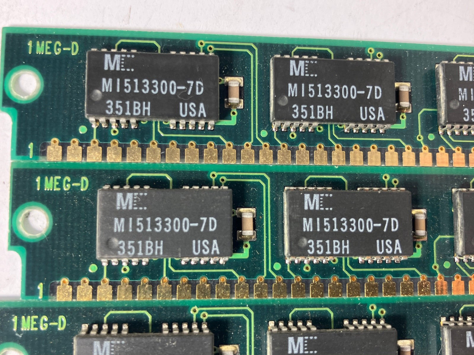 6x 1Mb 1MEG-D 30-Pin 3-Chip 70ns FPM SIMM Memory Module RAM 4MB Gold PC 286 386
