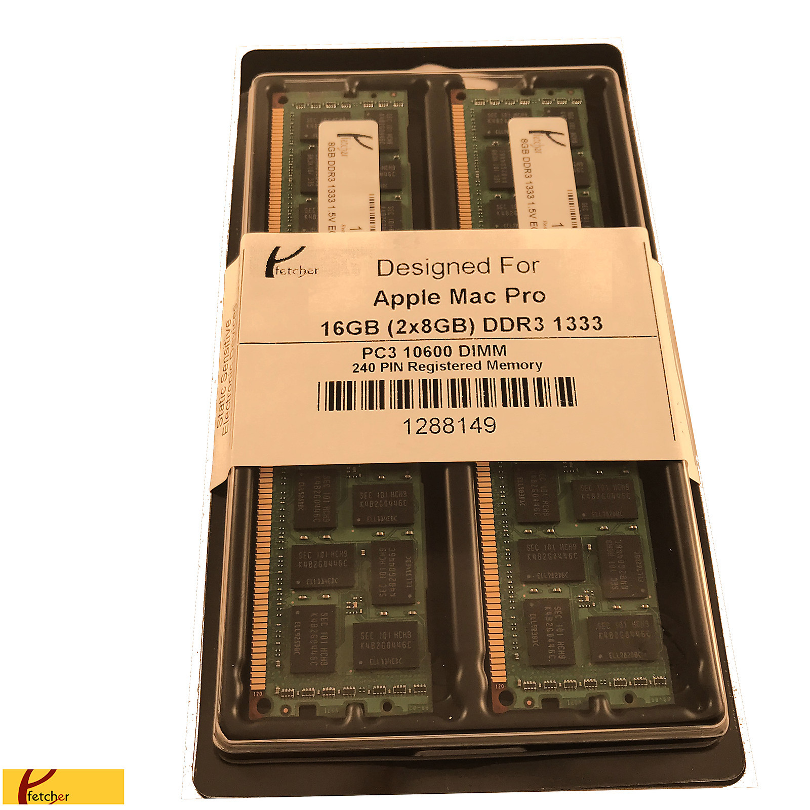 16GB KIT 2X 8GB PC3-10600 1333 MHZ ECC REGISTERED APPLE Mac Pro Tower MEMORY RAM