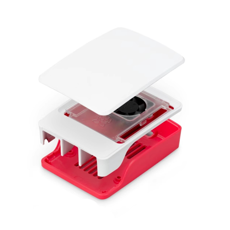 Raspberry Pi 5 Official Case with Temperature Controlled Cooling Fan