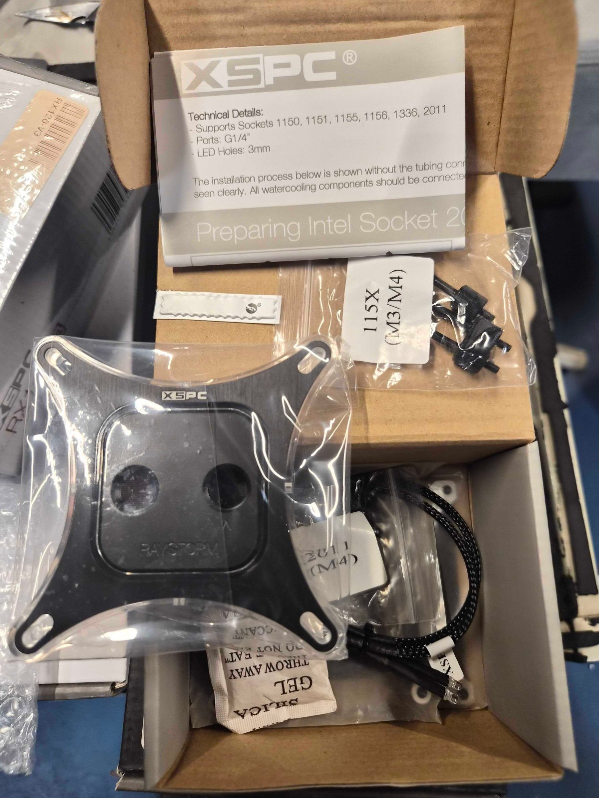 NEW XSPC Raystorm Intel CPU Waterblock V3 BLACK