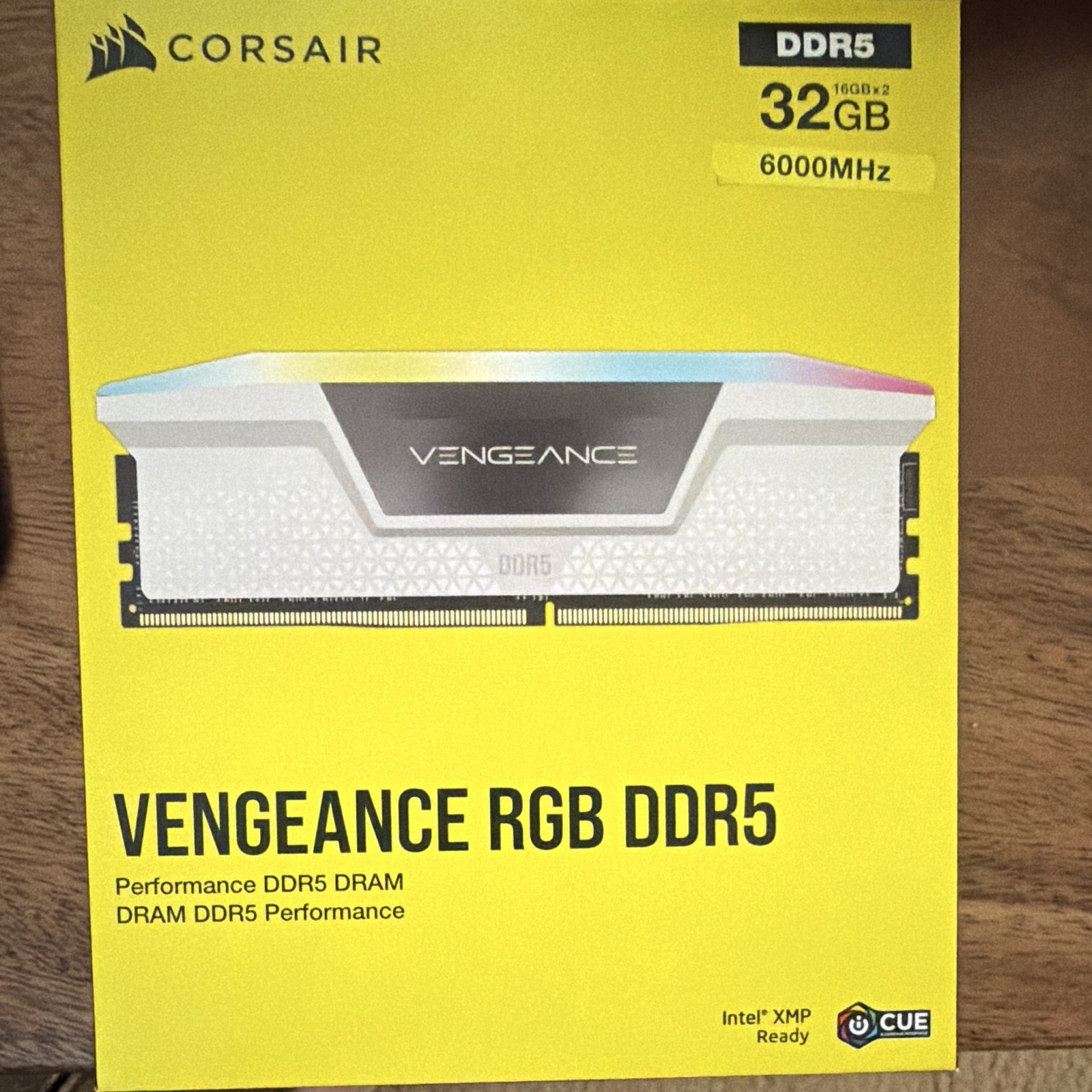 Sealed Corsair Vengeance RGB DDR5 32GB (2x16GB) 6000MHz DIMM 288-Pin RAM