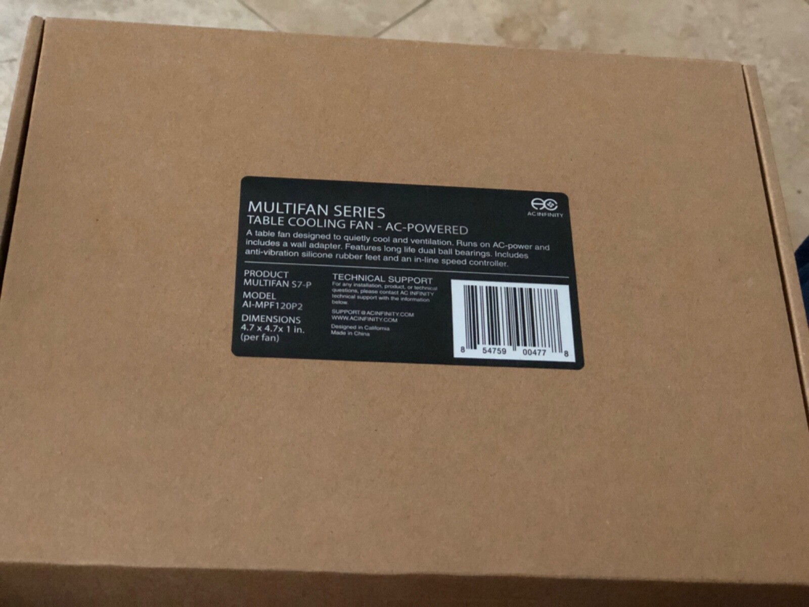 AC Infinity MULTIFAN S7, 120mm USB Cooling Fans (2 Fans) BRAND NEW