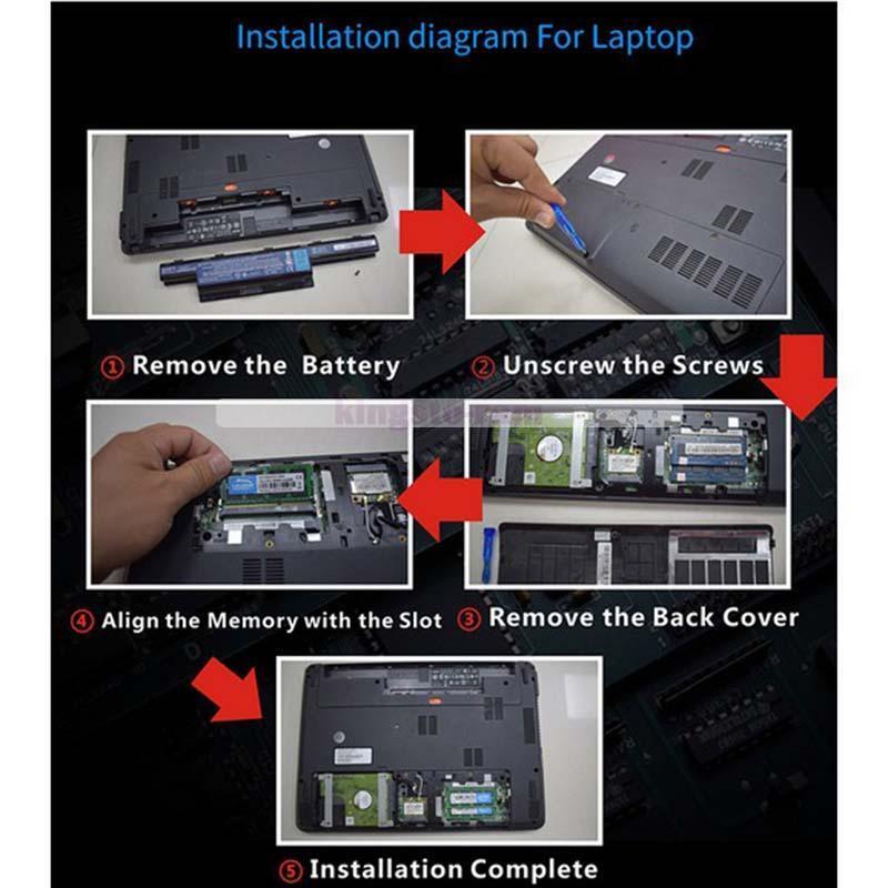 Crucial 8GB 16GB 32GB DDR3L/DDR3 1600 MHz 1866 MHz SO-DIMM Laptop Memory 204-PIN