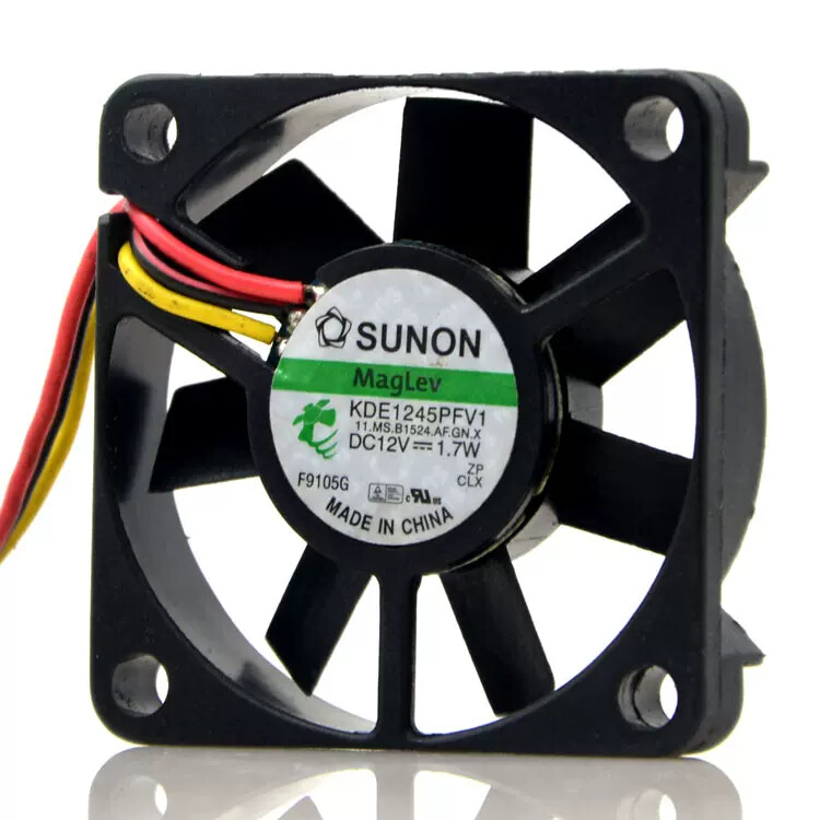 SUNON Cooling Fan 4.5CM 4510 12V 1.7W KDE1245PFV1 45x45x10mm 1.8″x1.8″x0.4″