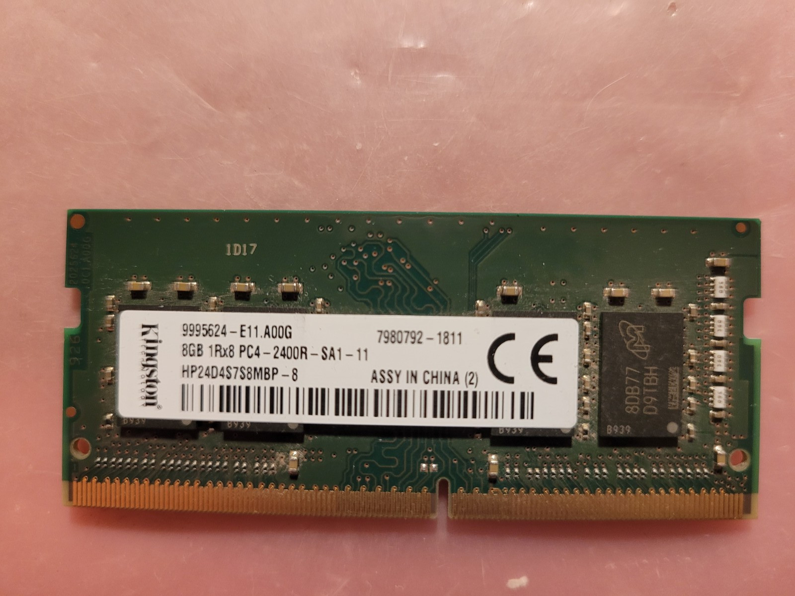 Kingston 8GB PC4-2400T PC4-19200 RDIMM ECC SERVER Laptop RAM Memory