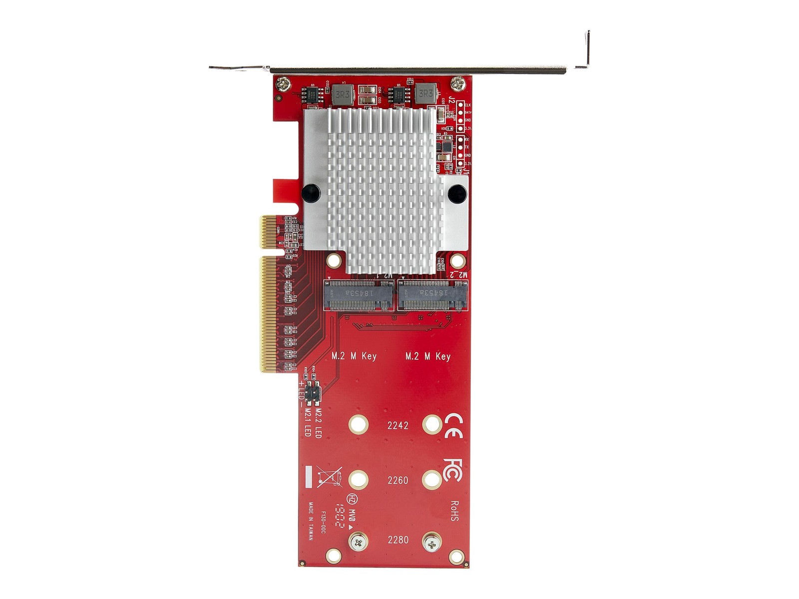 StarTechcom X8 Adapter for Dual PCIe M.2 PCIe 3.0 PCIe M.2 PCI 3.0 SSDs