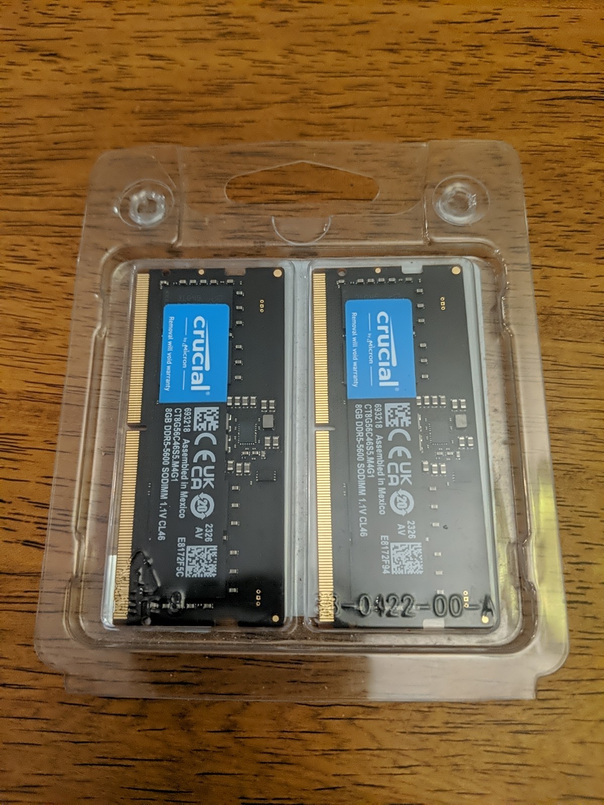 NEW Crucial 16GB Kit (2x8GB) DDR5 5600 MHz Laptop RAM Memory SODIMM Intel & AMD