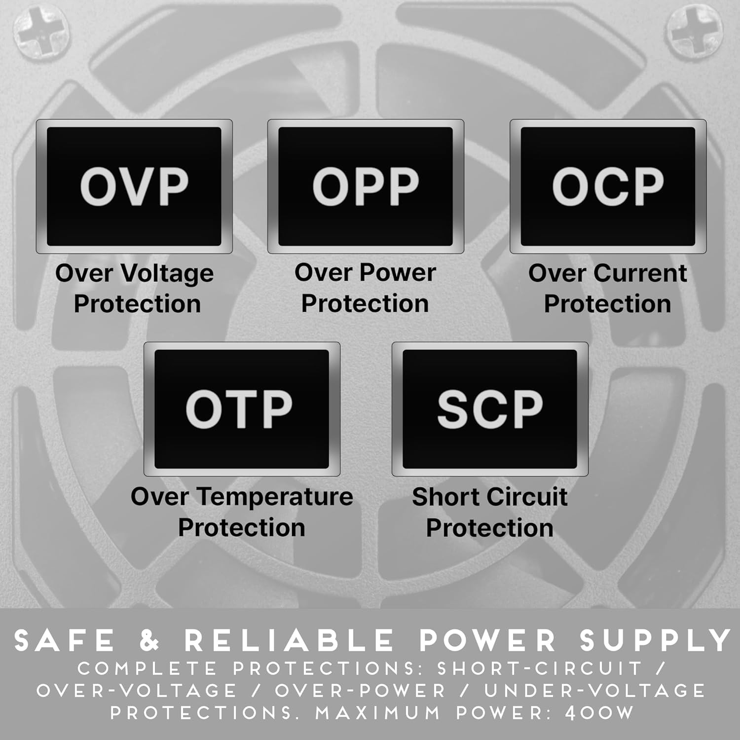 SFX-AP400W Mini ITX Solution / Micro ATX / SFX 400W Power Supply