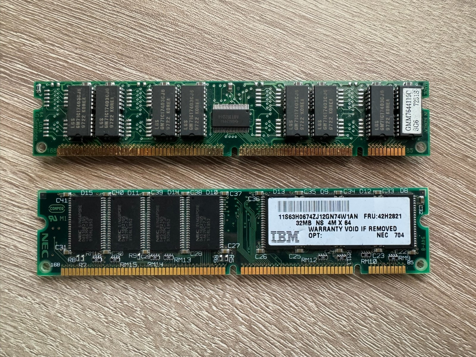64MB EDO DIMM RAM 168 Pin 32MB x 2 (IBM and Selectron) 3.3V memory