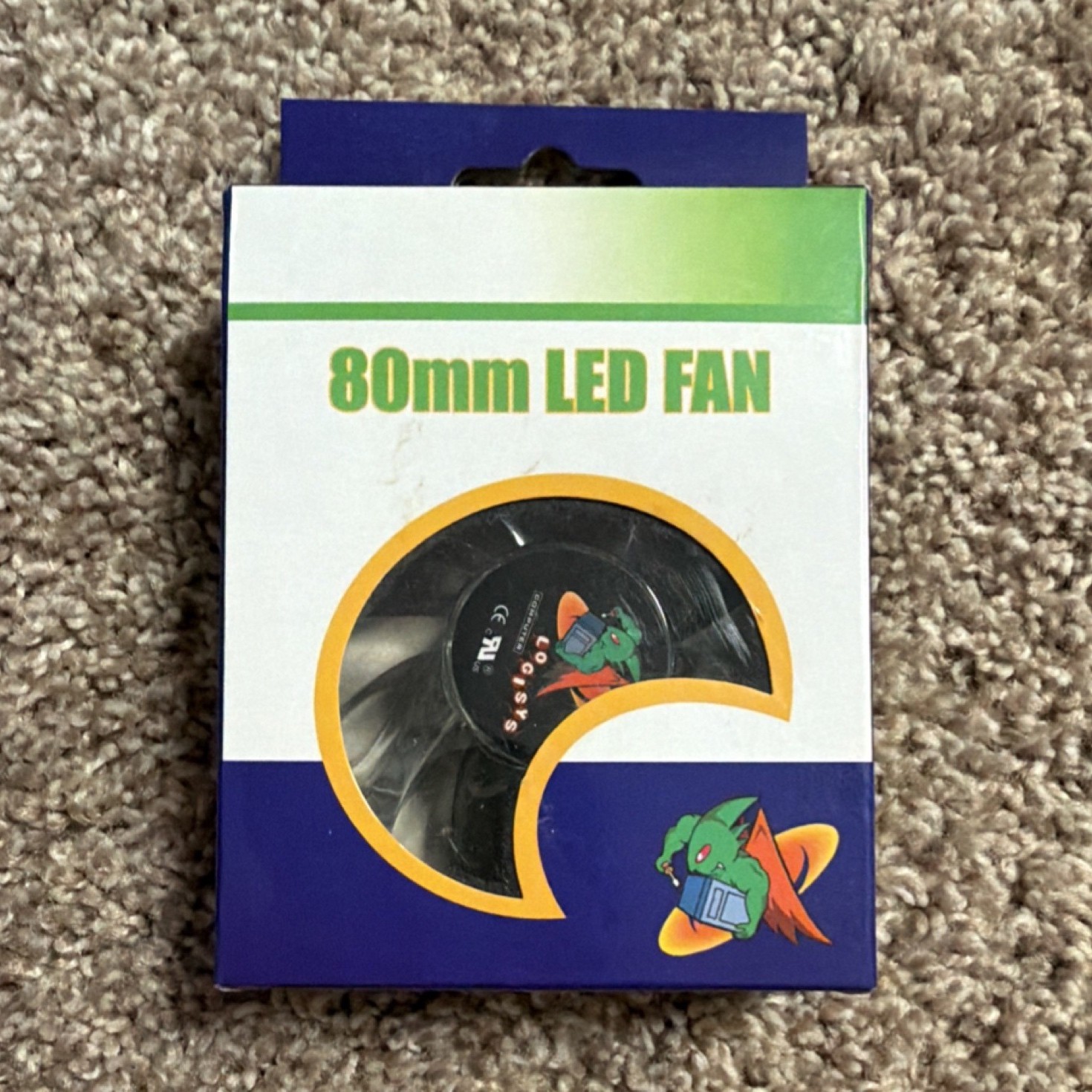 Logisys 80mm LED Case Fan Hydraulic Bearing 21.71CFM 1800RPM LT400RD